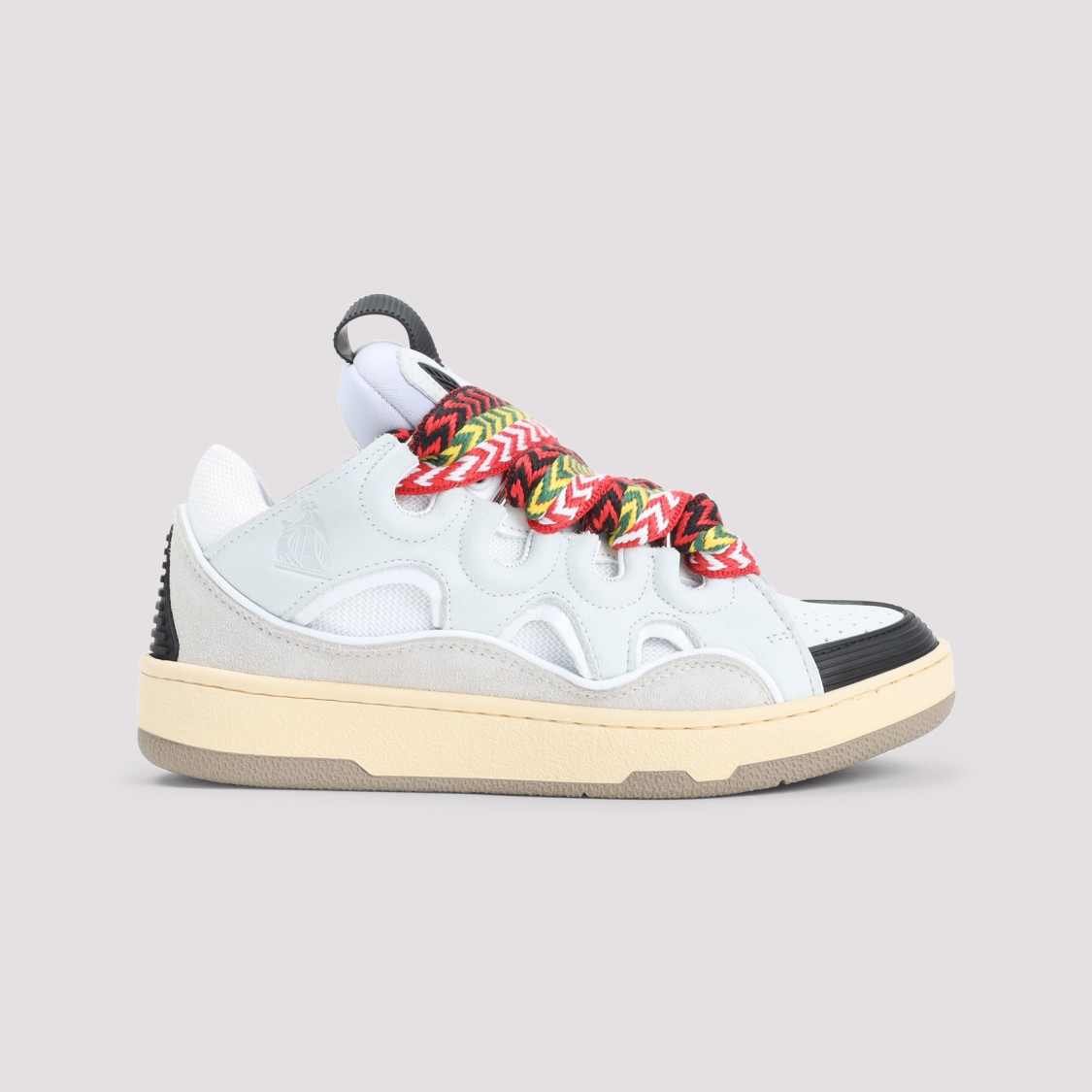 Lanvin Exaggerated Silhouette Leather And Rubber Sneakers