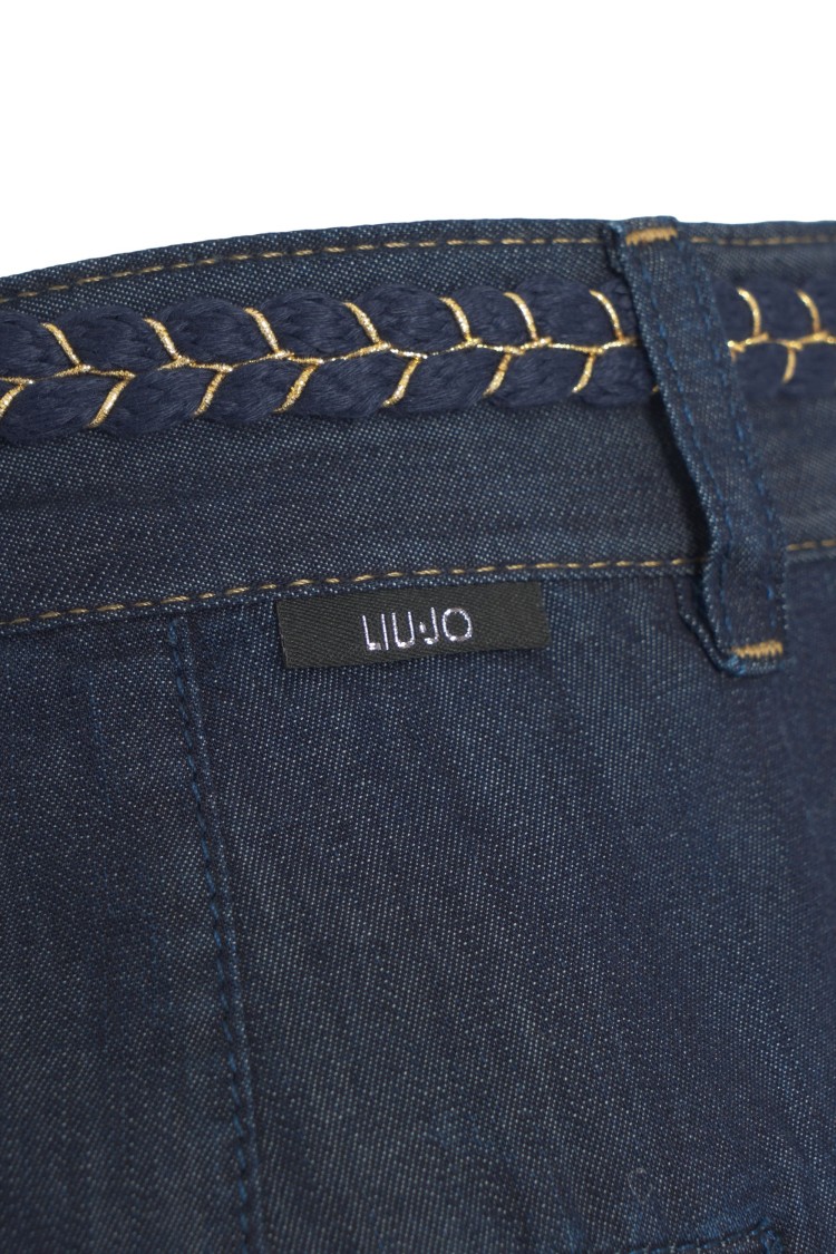 Shop Liu •jo Liu Jo Wide-leg Flared Pants With Belt
