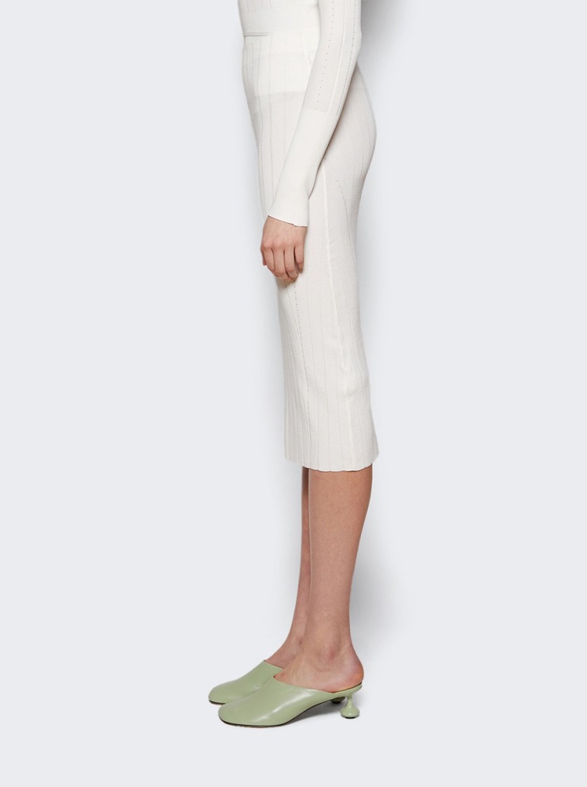 Jacquemus La Jupe Pralu Skirt In White