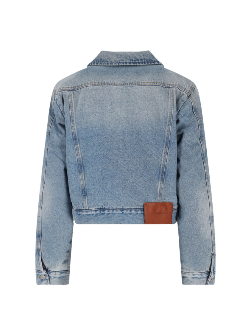 VICTORIA BECKHAM VICTORIA BECKHAM DENIM' JACKET – LIGHT BLUE