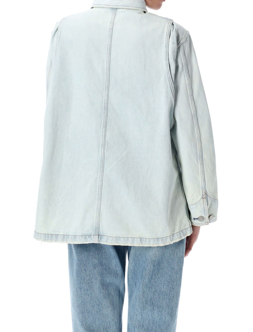 Shop Polo Ralph Lauren Distressed Denim Utility Jacket