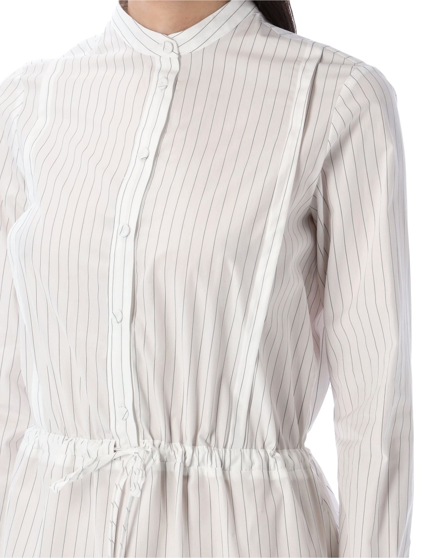 Shop Fabiana Filippi Striped Poplin Shirt Dress