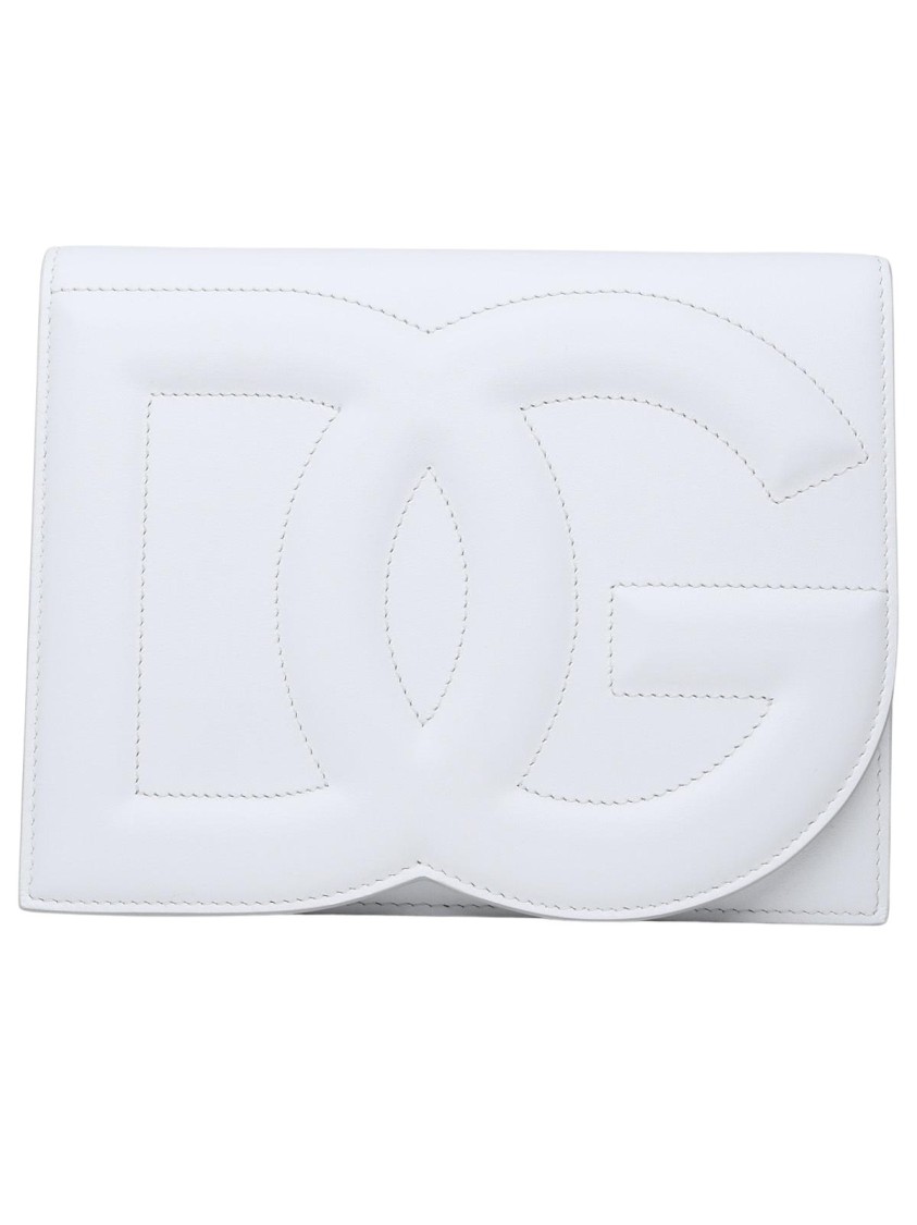 Dolce & Gabbana White Leather Bag In White