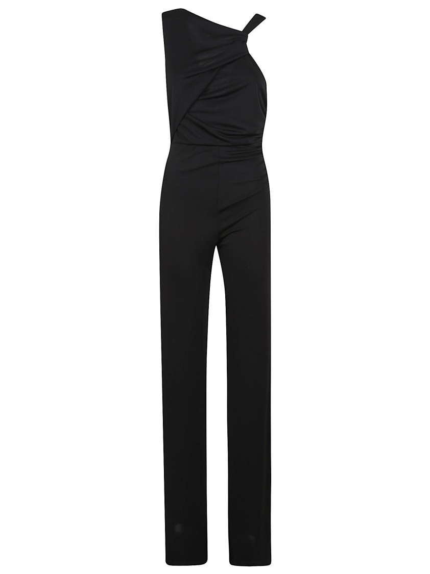 THE ANDAMANE THE ANDAMANE ONE-SHOULDER TWISTED JUMPSUIT WITH WIDE-LEG CUT