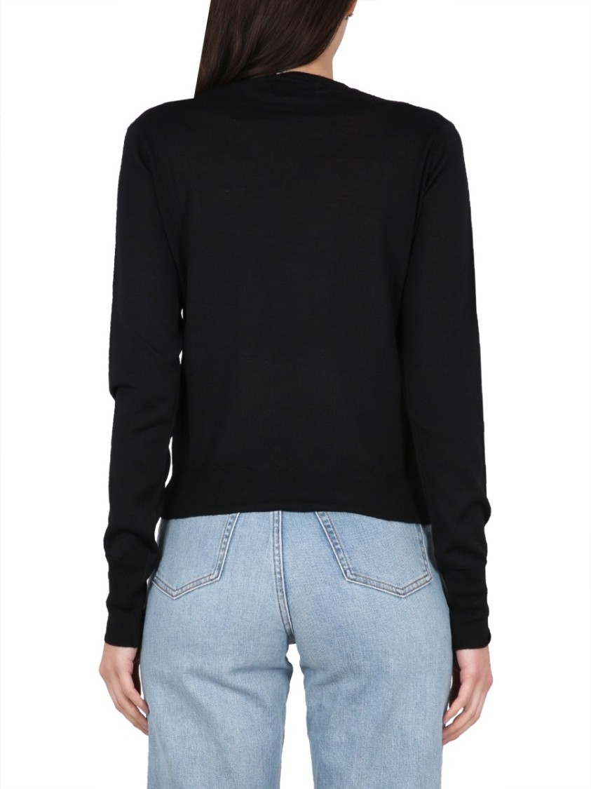 Shop Vivienne Westwood Jersey With Orb Embroidery In Black