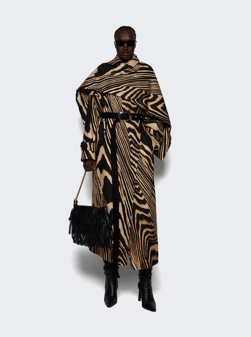David Koma Zebra-print Coat