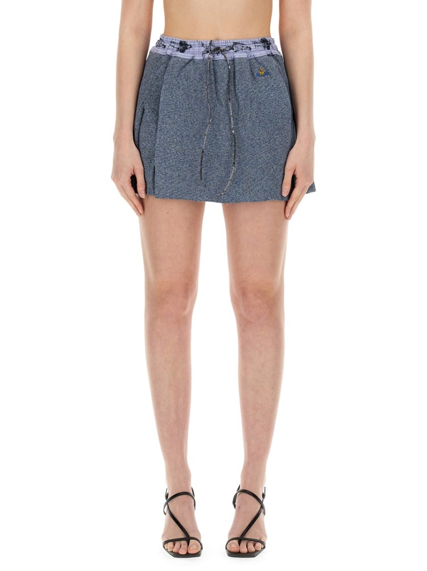 Shop Vivienne Westwood Kilt Bea In Blue