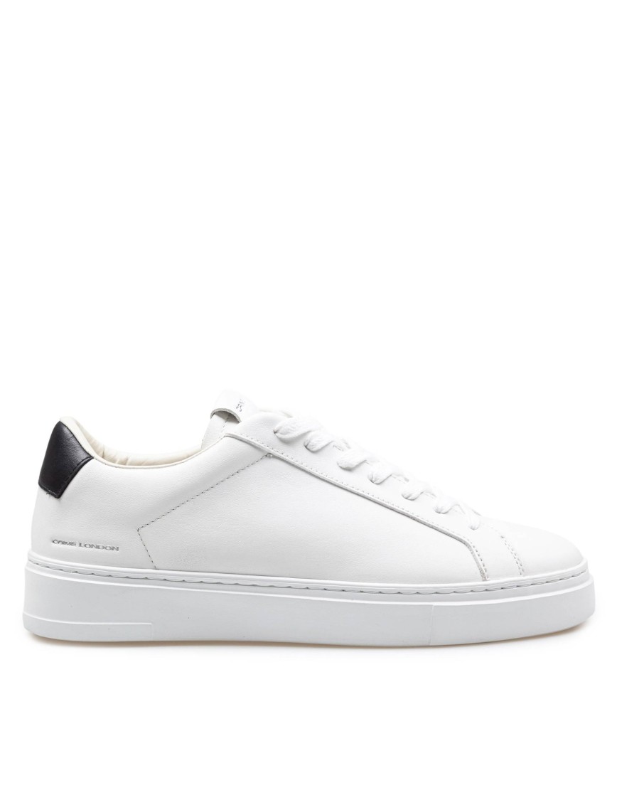 Crime London Black/white Crime Leather Sneakers