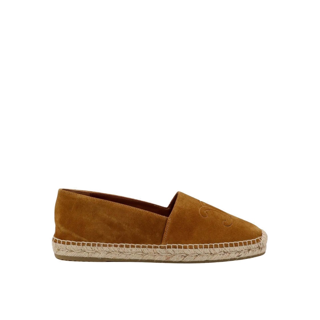 Celine Taillat Triomphe Suede Espadrilles Men In Brown