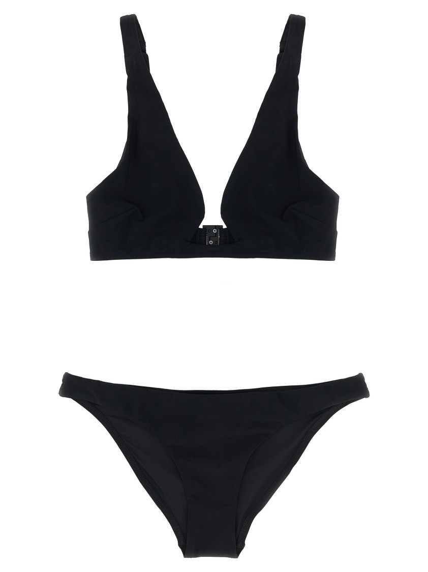 Zimmermann Rhiannon Wire Front Bikini Set In Black