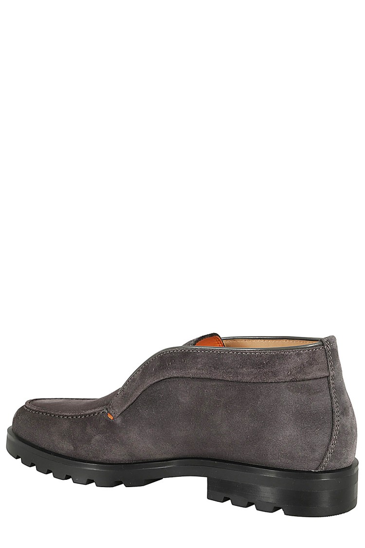 Santoni Rock Ow Slip-on Shoes In Grey