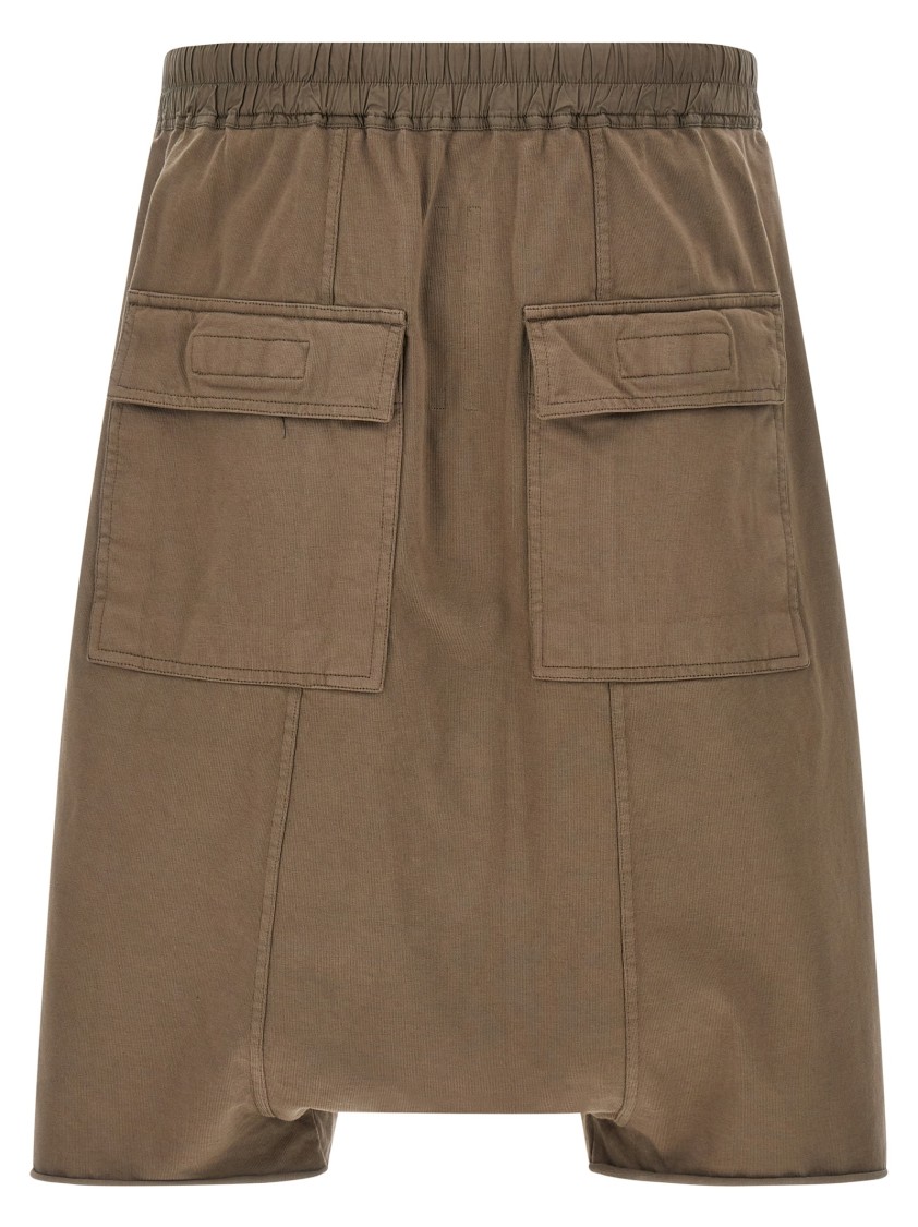 Drkshdw Drawstring Pods Bermuda Shorts In Brown