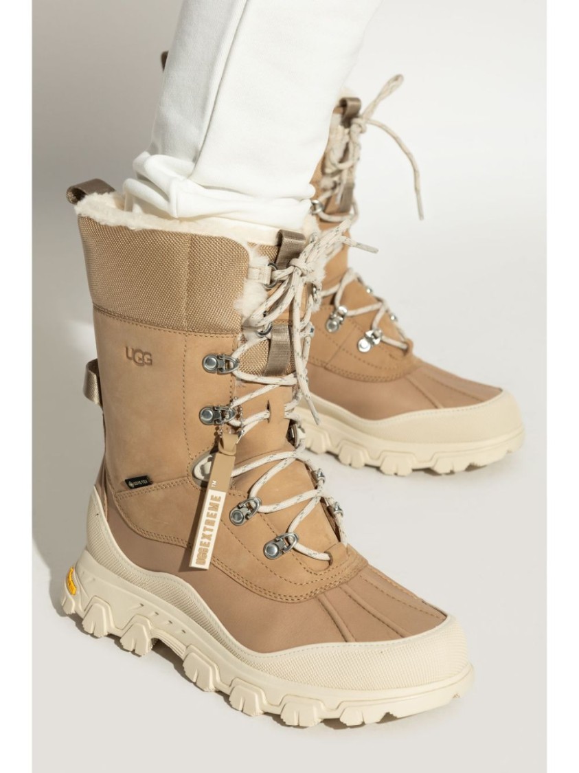 Shop Ugg Meridian Adirondack Boot With Recycled Wool Blend In Brown