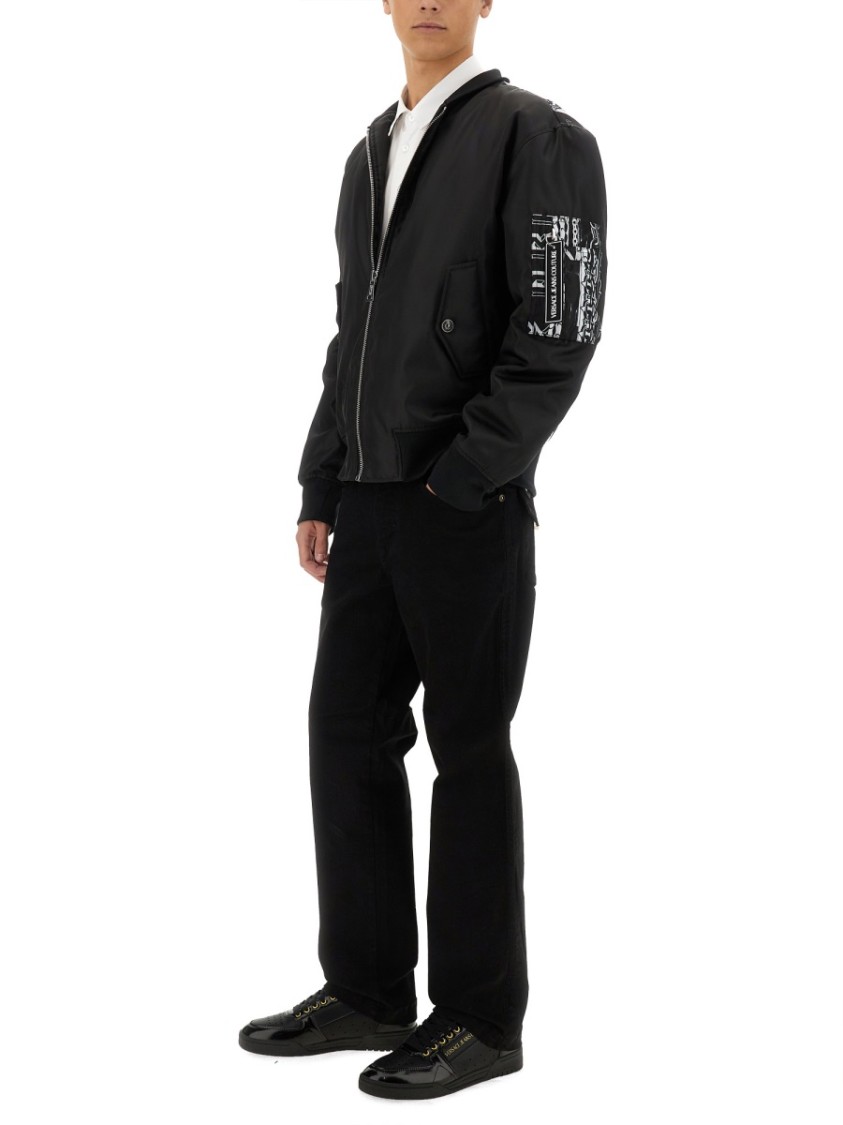 VERSACE JEANS COUTURE VERSACE JEANS COUTURE BOMBER JACKET WITH LOGO 