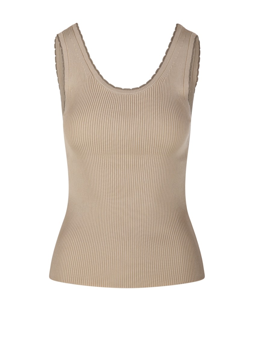 Zimmermann Ascension Scallop Scoop Tank Top
