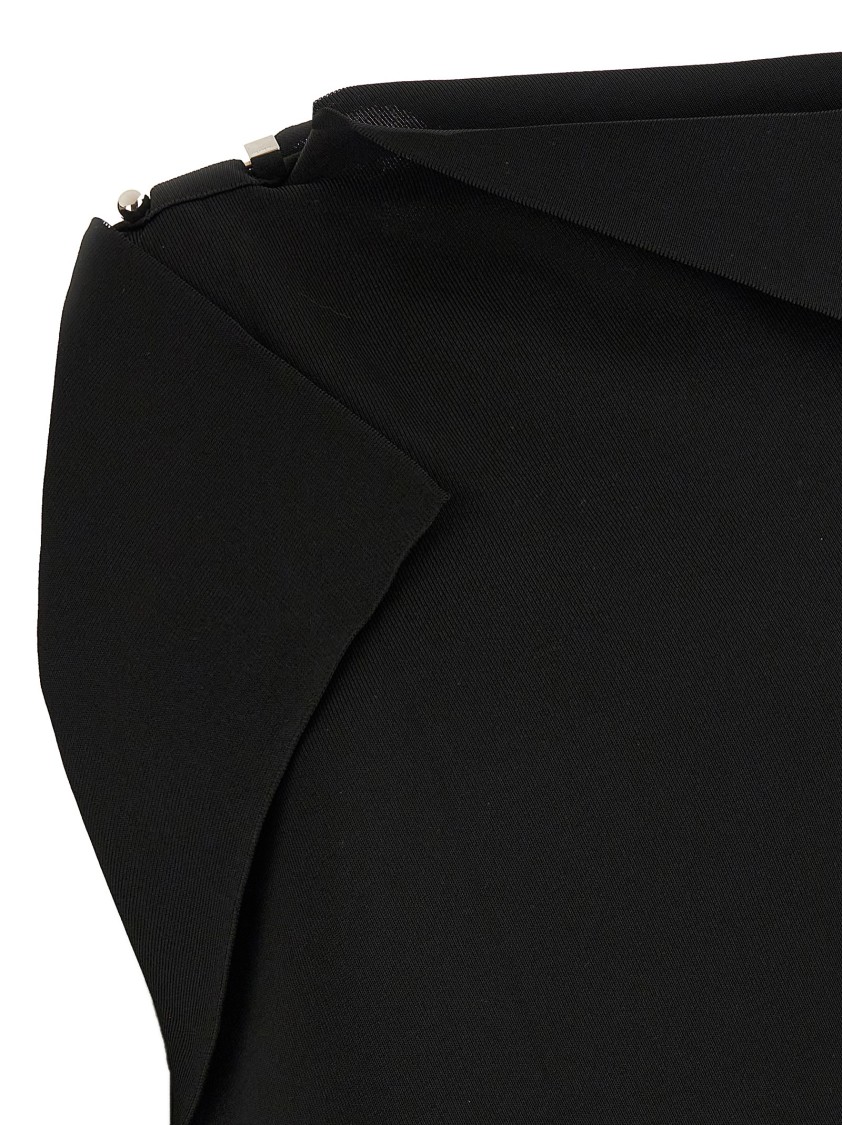 Jacquemus Women 'la Mini Robe Trapèze' Dress In Black