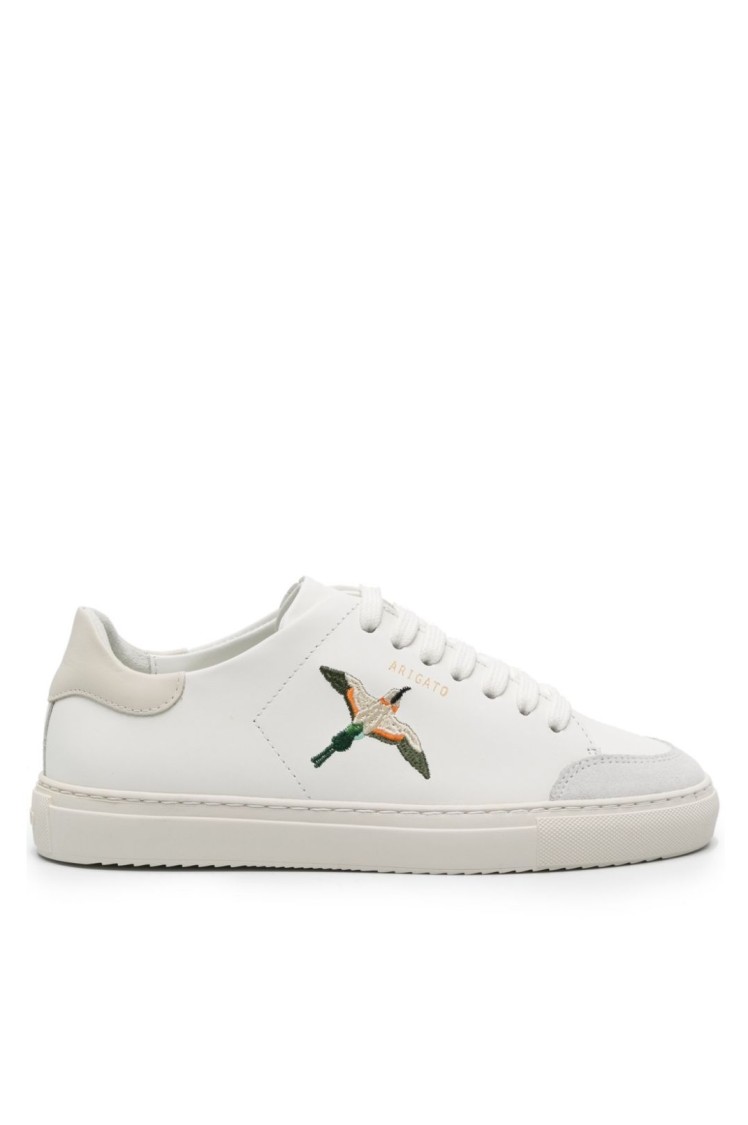 Axel Arigato Clean 90 B Bird Sneakers In White Leather In White