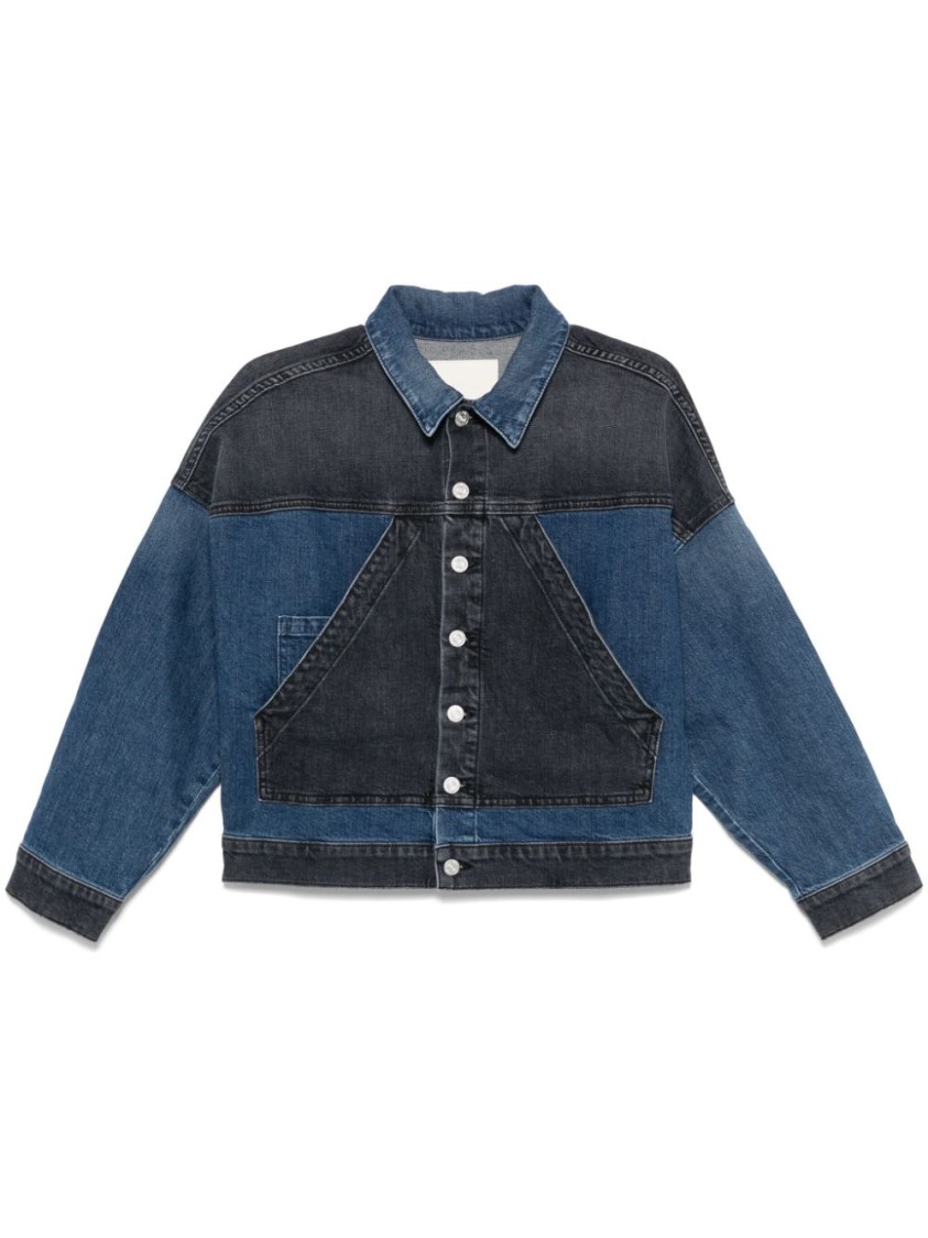 Mother The Triangle Drifter Jacket In Blue