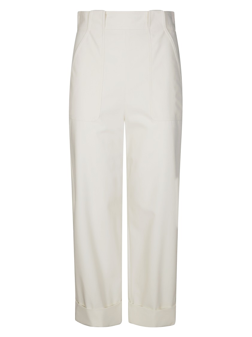 Max Mara Palio Cargo Pants In White