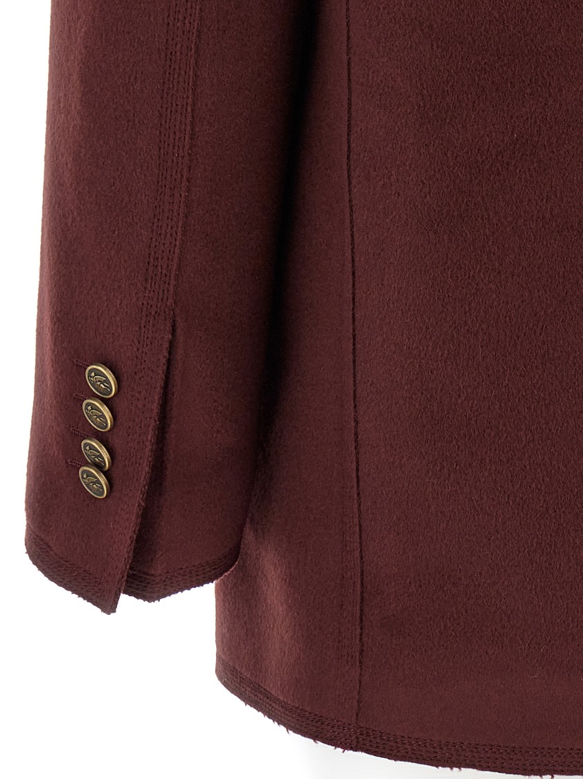 Etro Oversized Double-breasted Wool And Cashmere Blazer