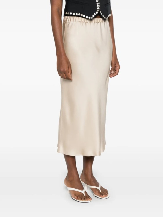 スカート Antonelli Light Beige Orinoco Midi Skirt Antonelli Light Beige Orinoco Midi Skirt | THE LIST