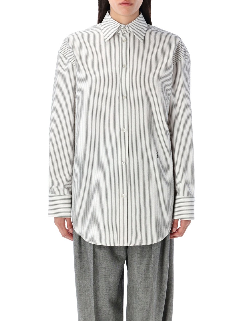 Saint Laurent Striped Cassandre Shirt