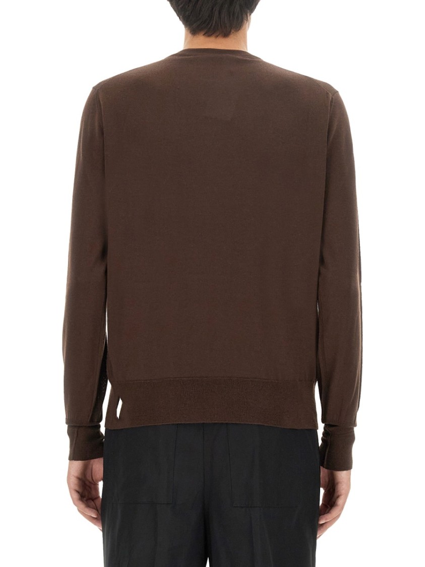 Pt Torino Man Sweater Cocoa Size 42 Virgin Wool