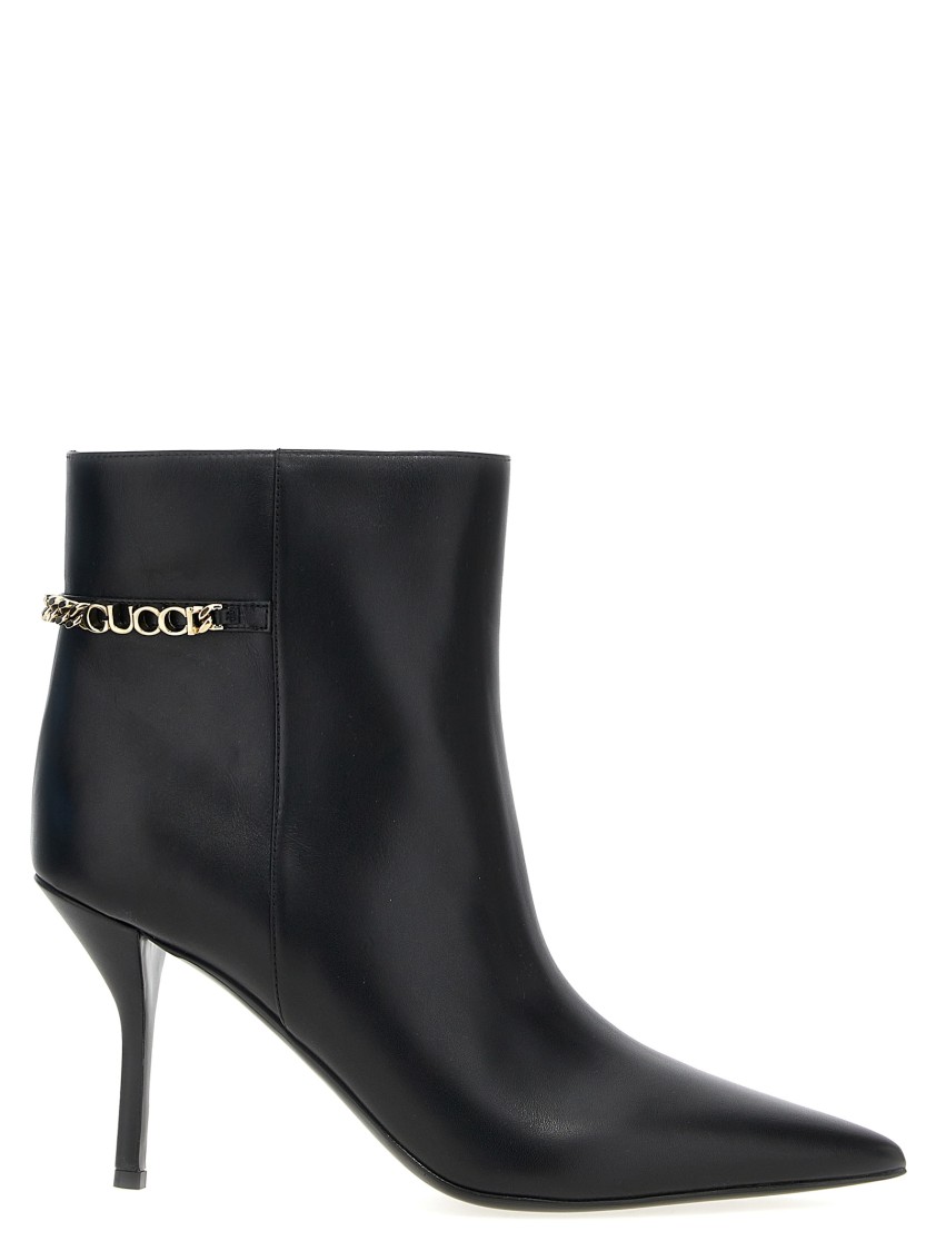 Gucci ' Signoria' Ankle Boots In Black