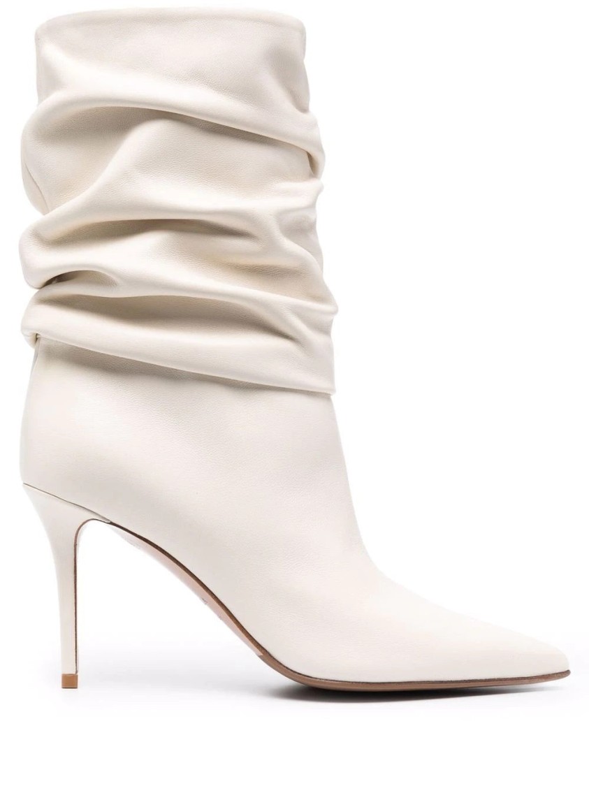 Le Silla Stivaletto Eva 90 Booties In White