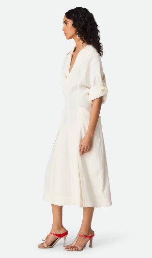 BOTTEGA VENETA BOTTEGA VENETA RELAXED MIDI DRESS 
