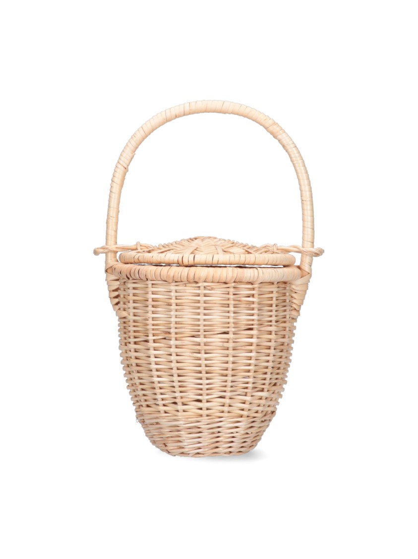Patou Woven "bucket" Bag – Beige In Neutrals