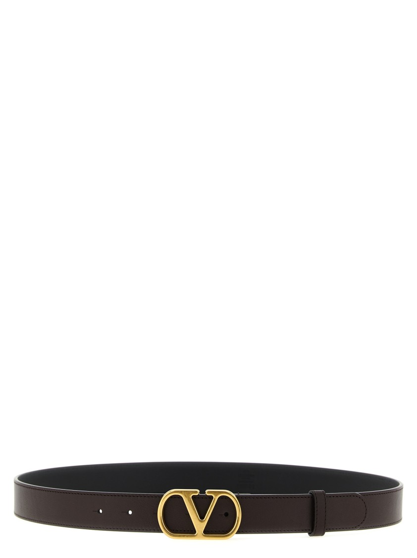 Valentino Garavani 'vlogo Signature' Belt In Brown