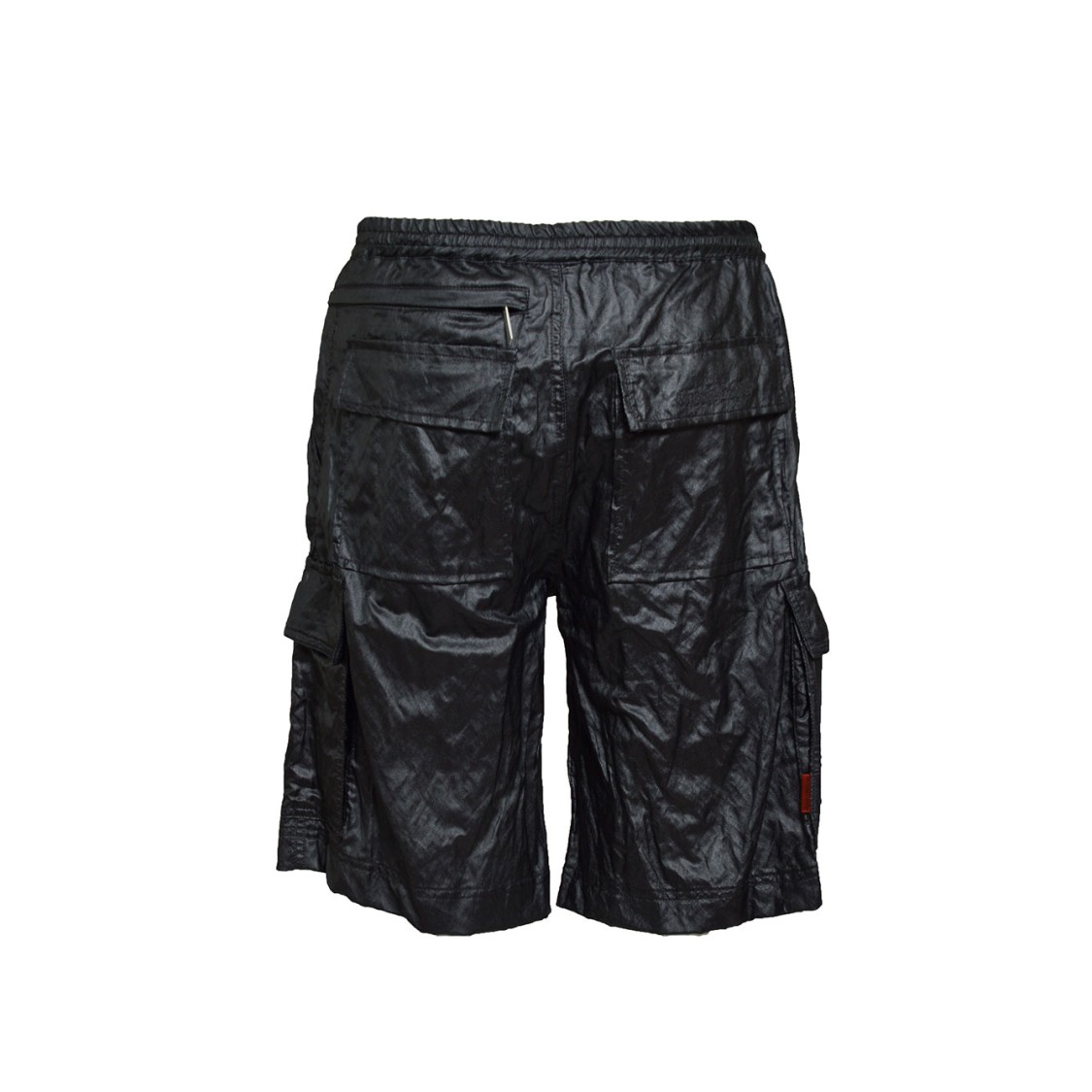 44 Label Group Stress Cargo Bermuda Shorts In Black Viscose