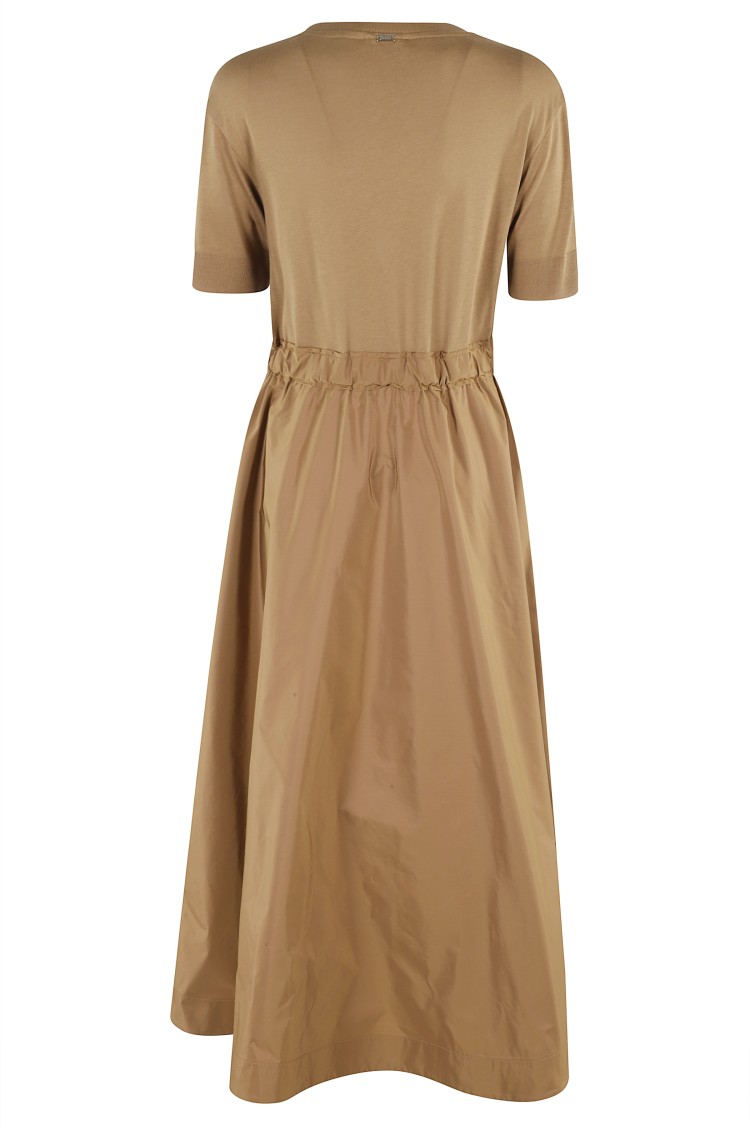 Herno Relaxed Fit Maxi Dress With Adjustable Waist