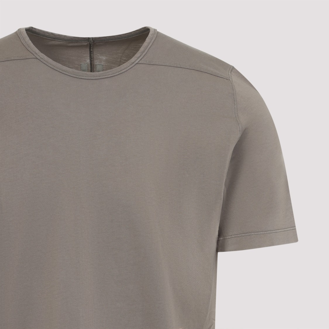 Shop Rick Owens Drkshdw Drkshdw By Rick Owens Dust Grey Level T-shirt With Unique Side Strap