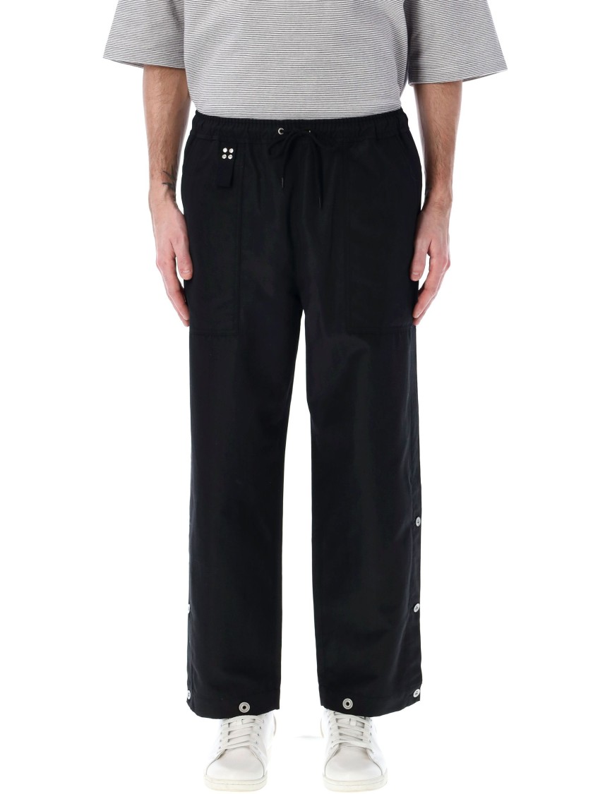 Comme Des Garçons Buttoned Pant With Elasticated Waist In Black