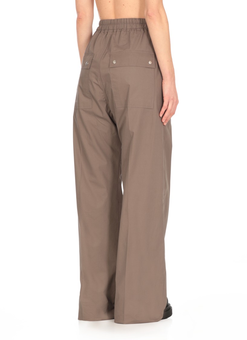 Rick Owens Green Cotton Pants In Green