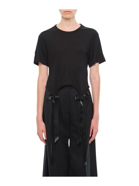 Simone Rocha Bow Tails T-Shirt - Cotton - Black | THE LIST