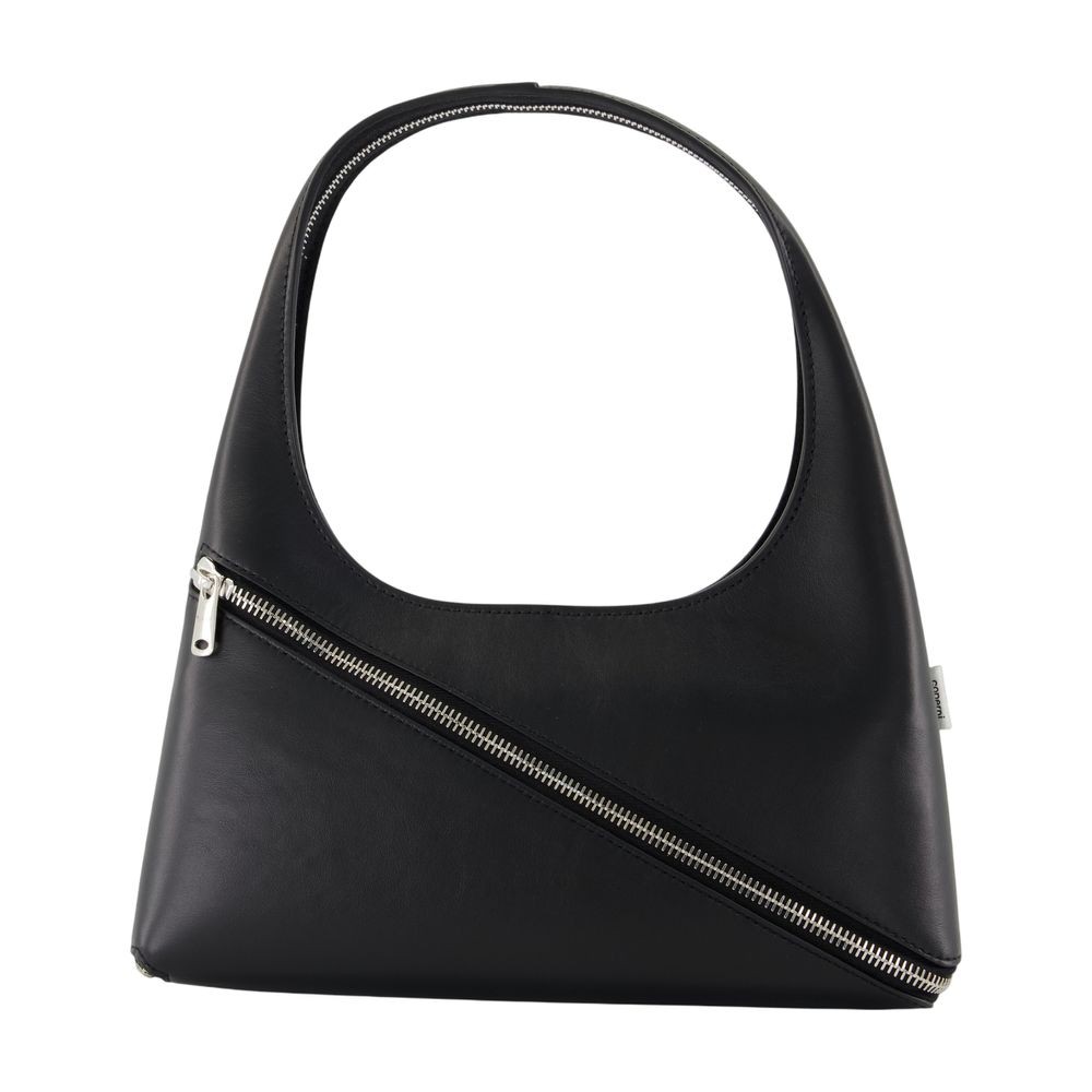 Coperni Calf-leather Shoulder Bag In Black