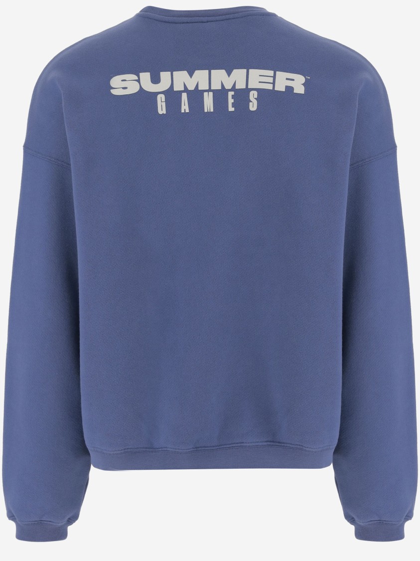 Summer Games Relaxed-fit Cotton Top In Blue