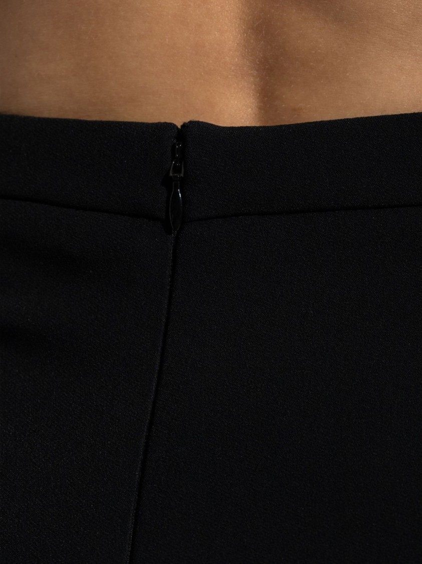Givenchy Tailored High-waisted Midi Skirt With Back Pleats In Black