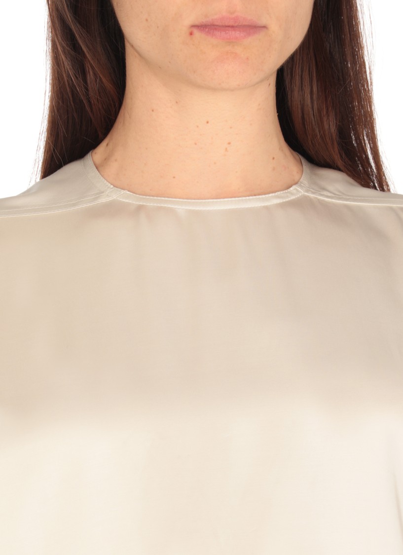 Rick Owens White Cotton T-shirt In White