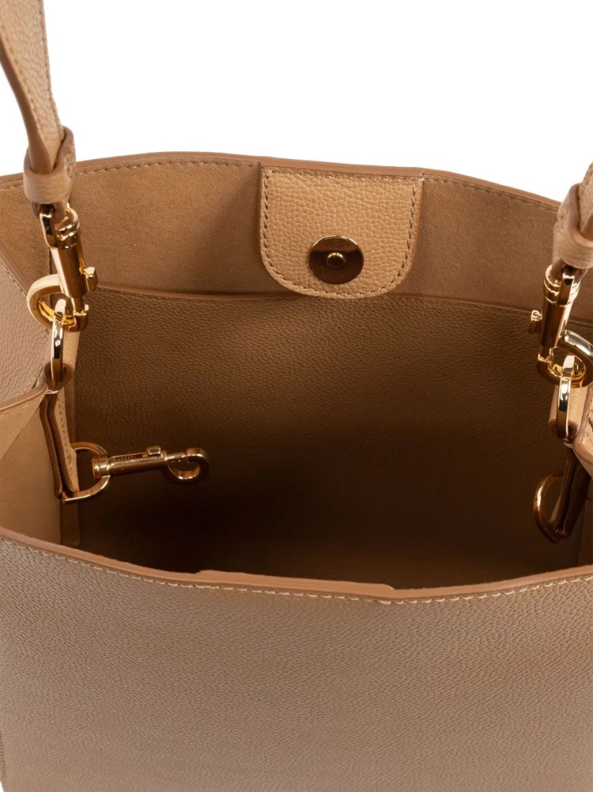 Tory Burch Mcgraw Bucket Bag In Neutral
