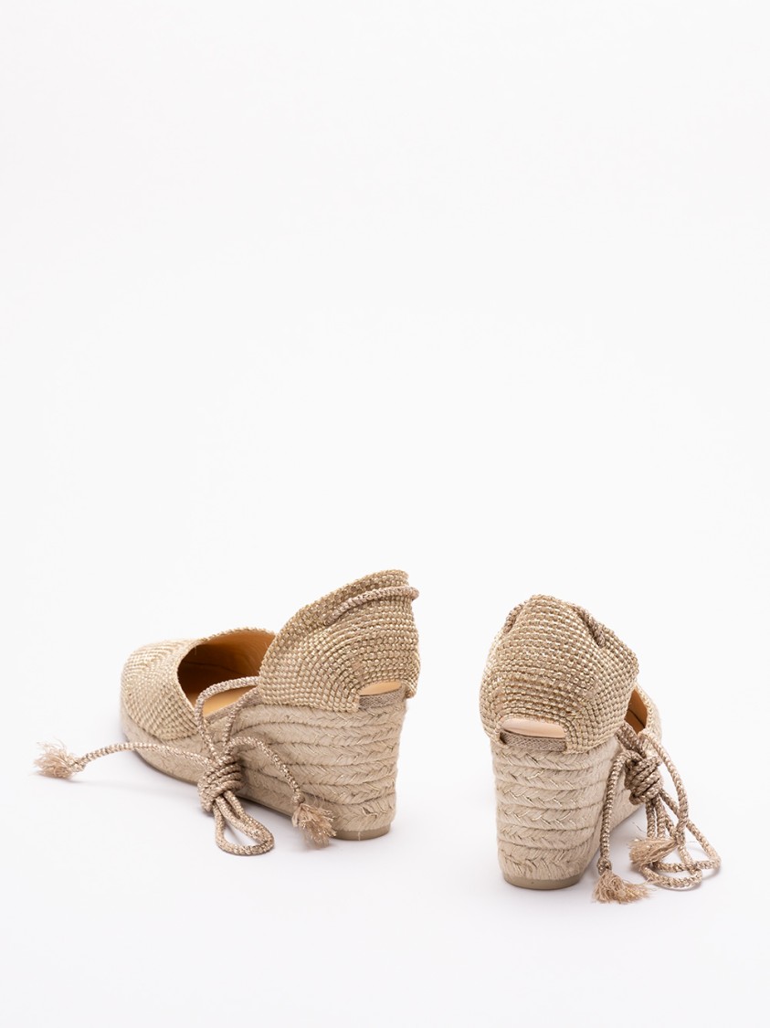 Castaã±er Castaner `cora/6/256` Wedge Espadrilles In Gold