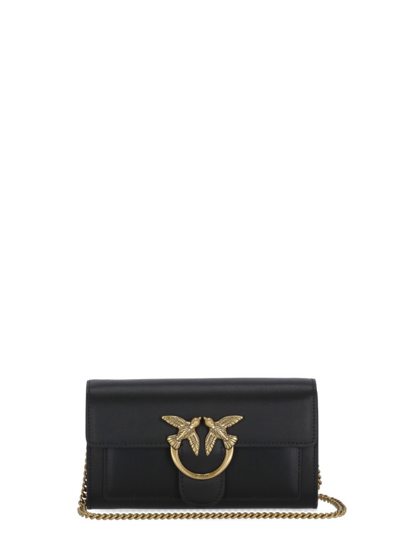 Shop Pinko Black Love One Wallet