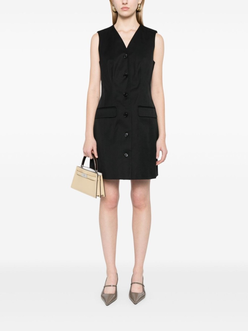Theory Sleeveless Blazer With Dart Detailing And V-neckline