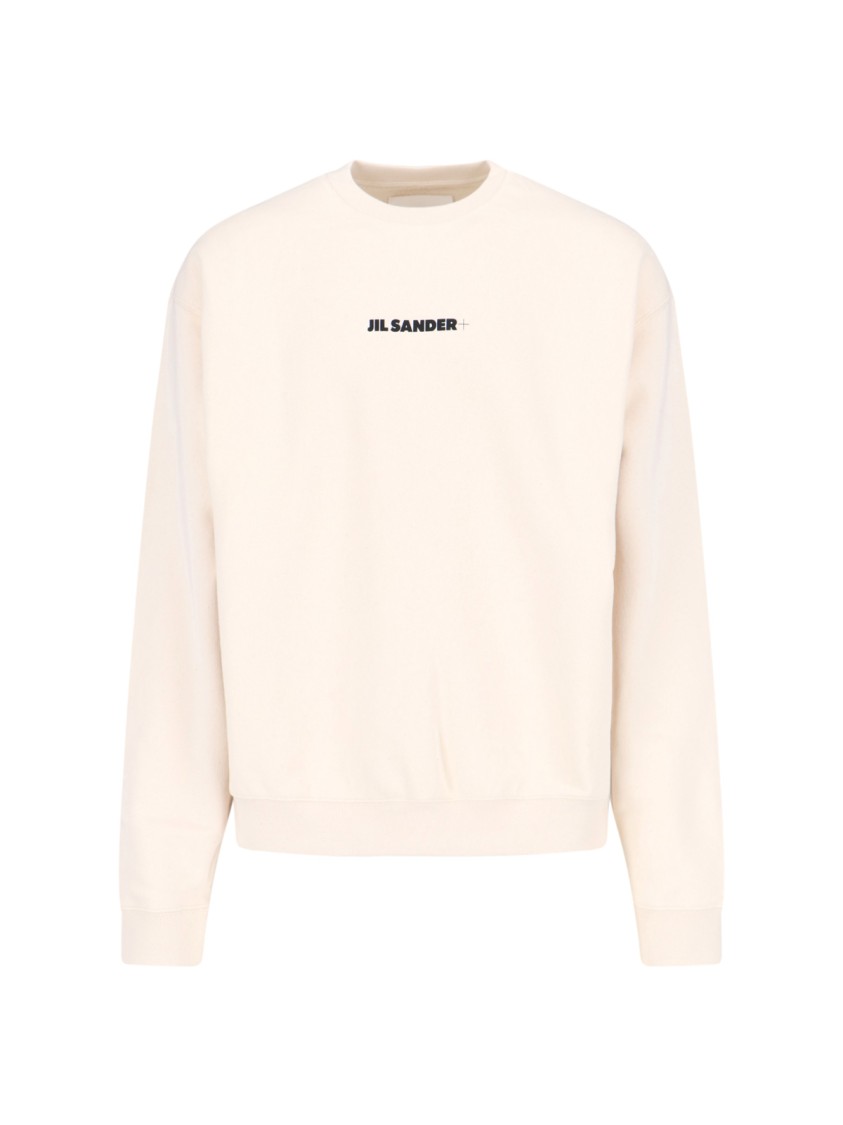 Jil Sander Logo Print Crewneck Sweatshirt