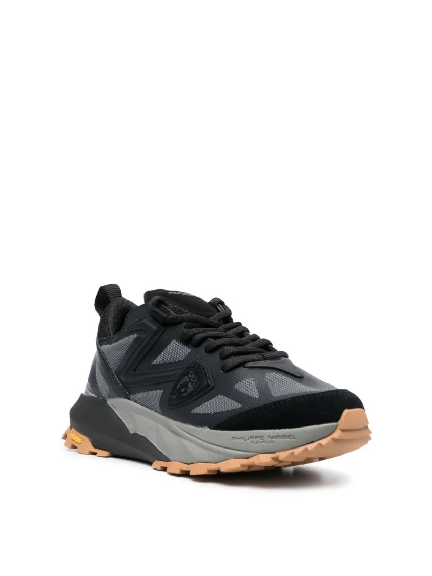 Philippe Model Rockx Low Mondial Tech Sneakers In Black