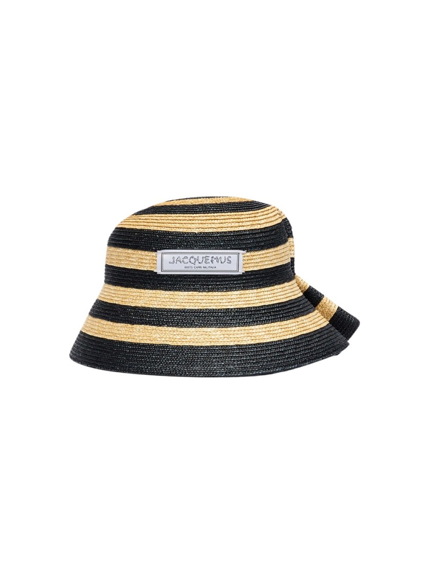 Jacquemus La Chapeau Vela Raffia Bucket Hat