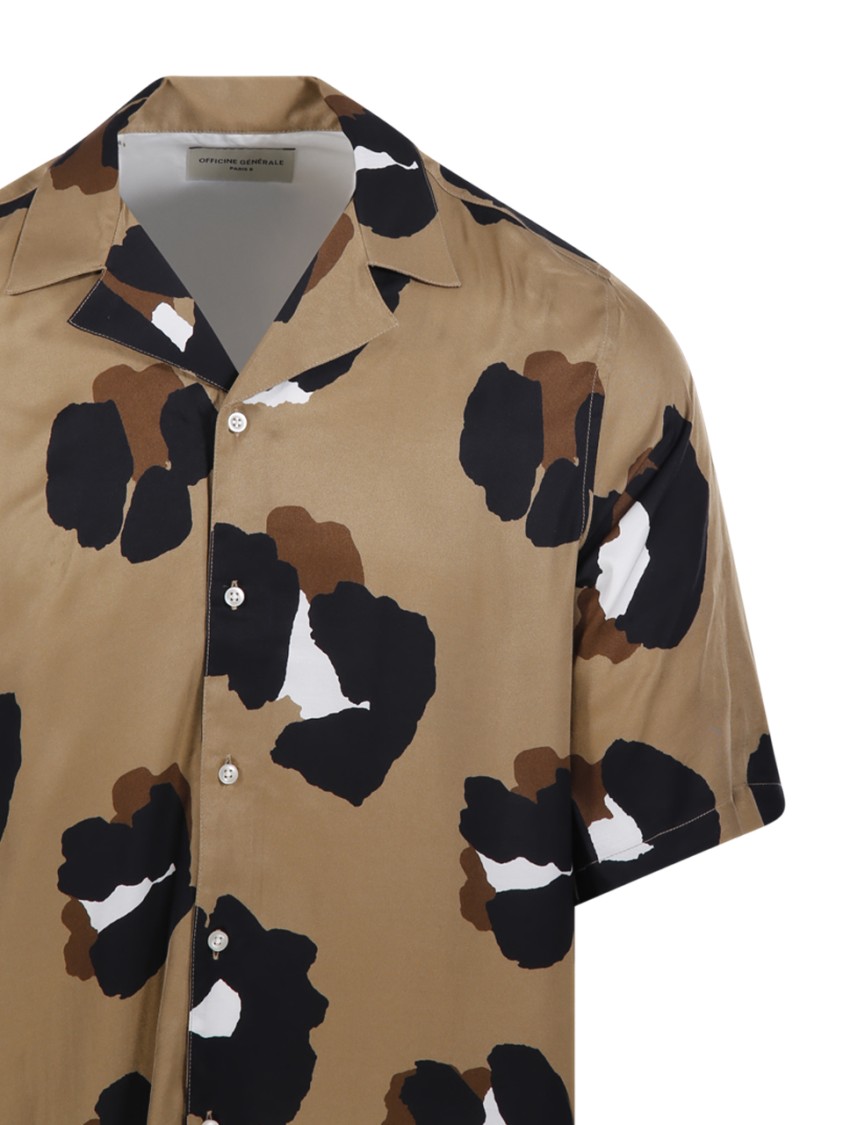 Shop Officine Generale Eren Shirt In Neutrals